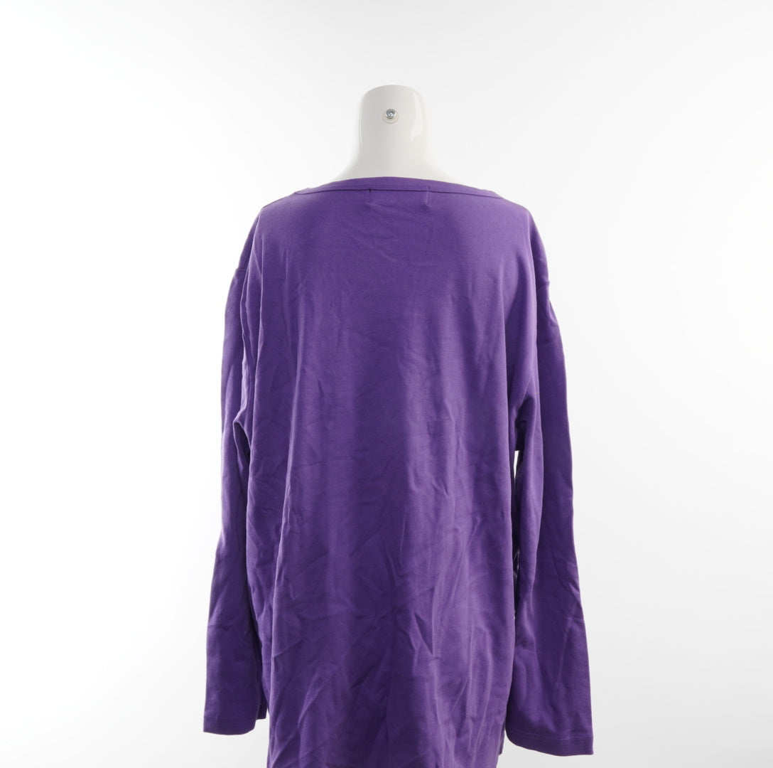 Denim & Co Damen Langarmshirt - XL, Lila, Größe XL, Damen, Zustand Sehr Gut, Preis 3€ – Rückansicht