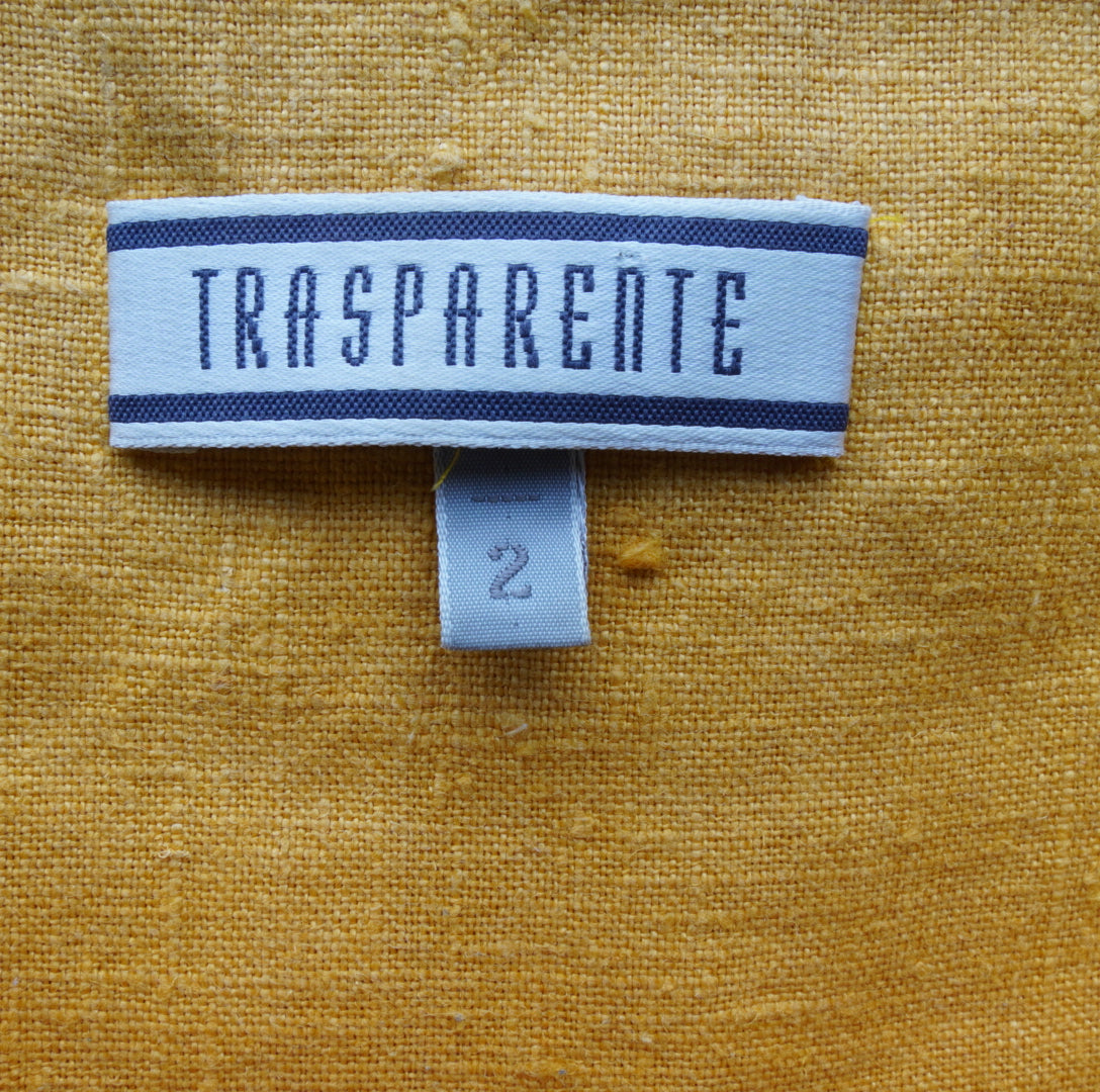 Second Hand Damen Linen Bluse - 2XL, Gelb, Größe XL, Damen, Zustand Gut, Preis 7€ – Etikett