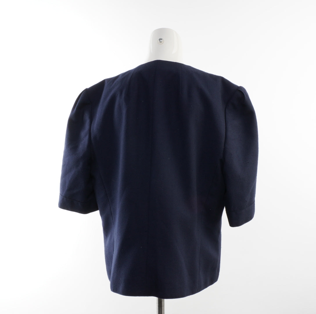 Second Hand Damen Blazer - 3XL, Blau, Größe 3XL, Damen, Zustand Gut, Preis 3€ – Rückansicht