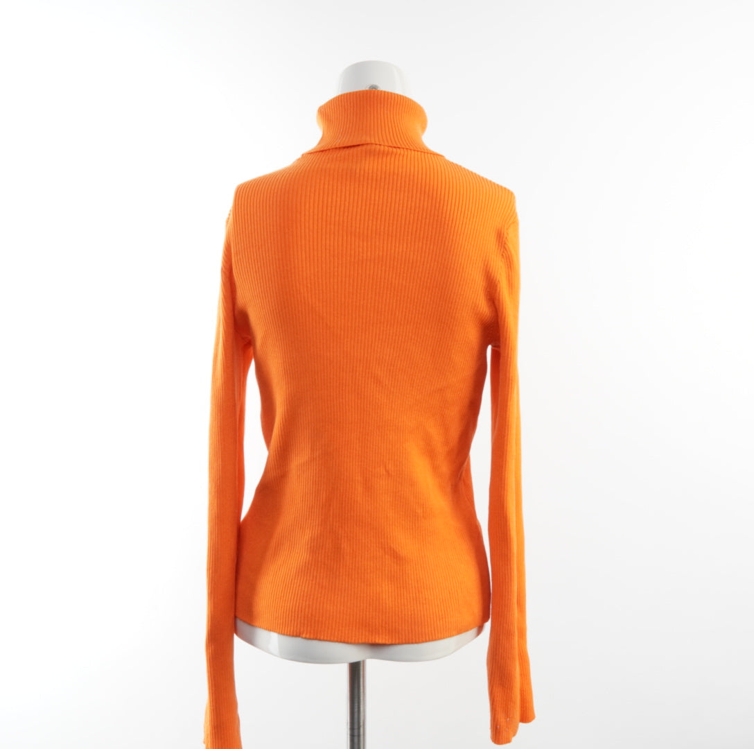 H&M Damen Rollkragenpullover - L, Orange, Größe L, Damen, Zustand Sehr Gut, Preis 4.5€ – Rückansicht