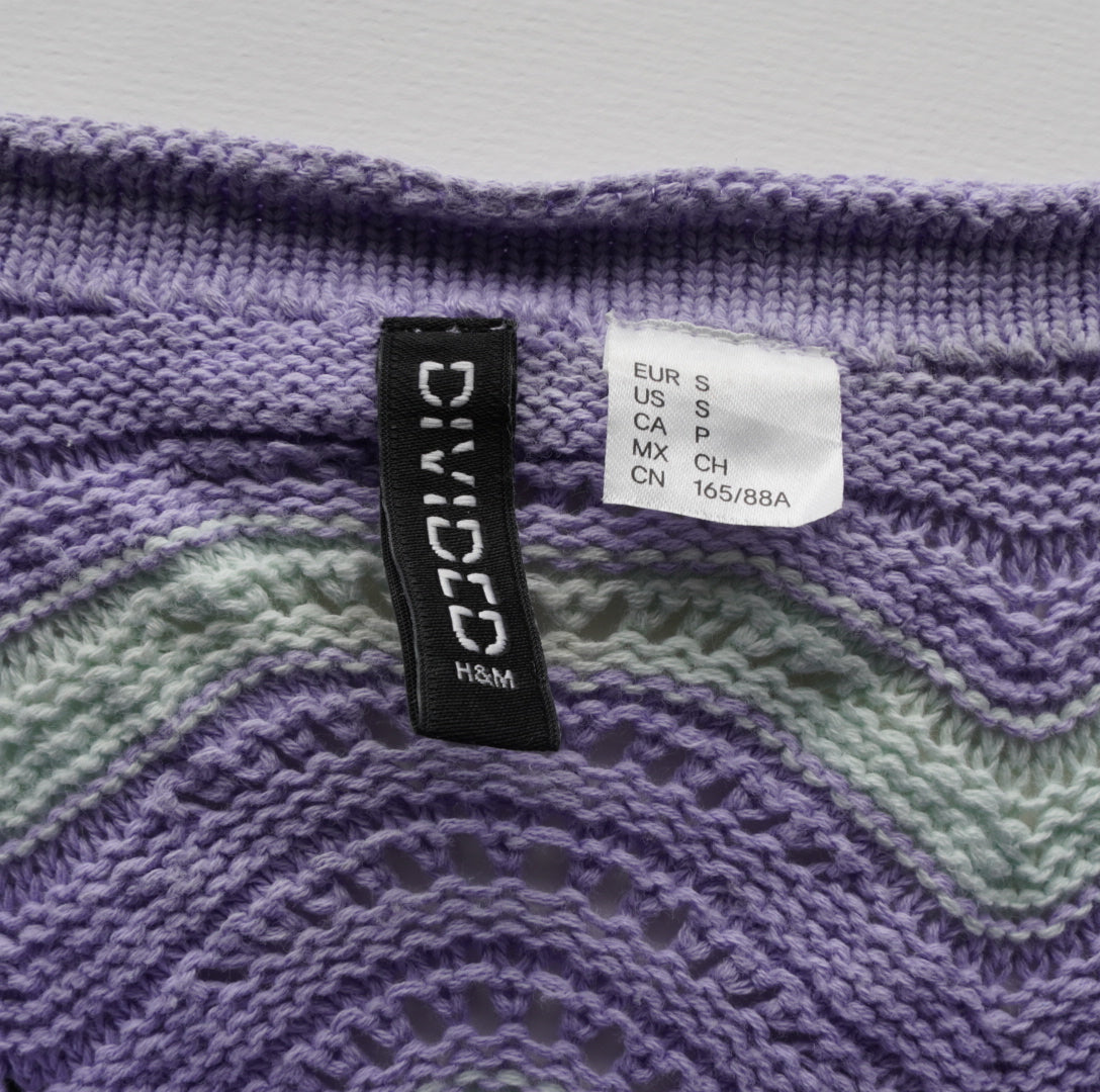 H&M Damen Strick Kleid - S, Lila, Größe S, Damen, Zustand Sehr Gut, Preis 8€ – Etikett