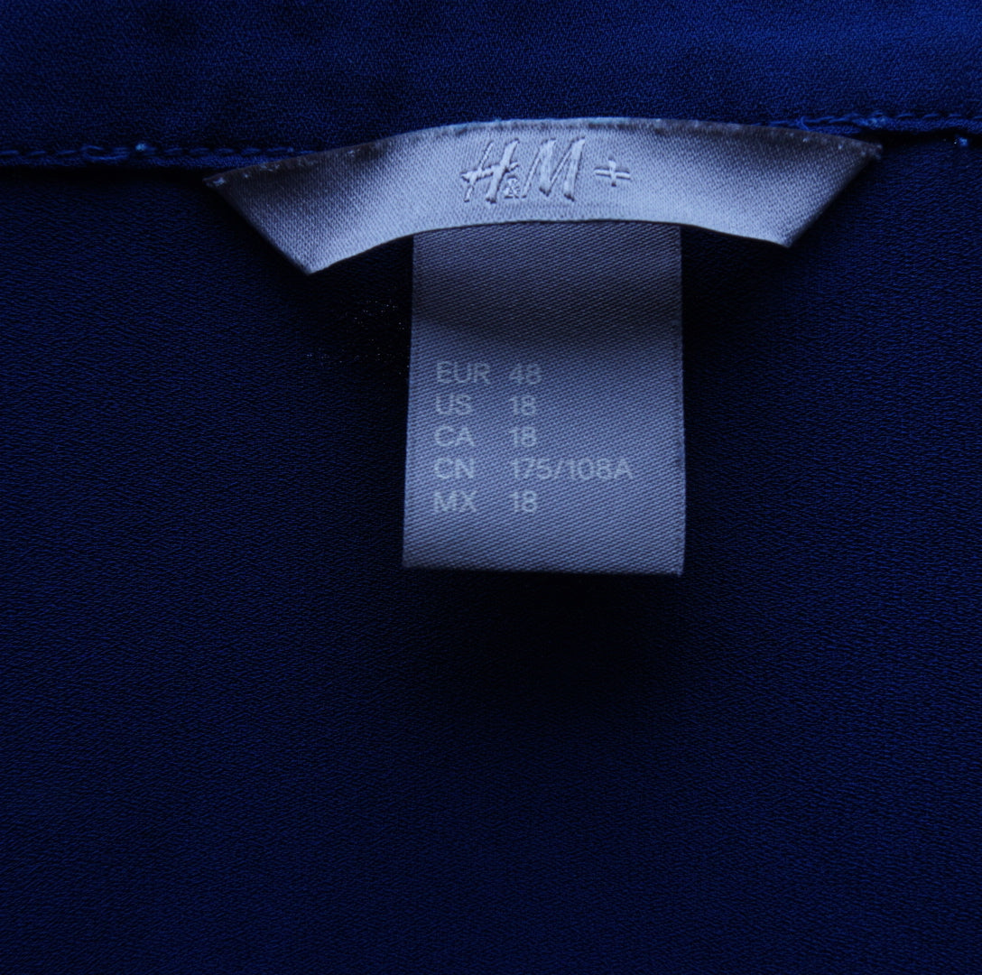 H&M Damen Bluse - 4XL, Blau, Größe 4XL, Damen, Zustand Sehr Gut, Preis 4€ – Etikett