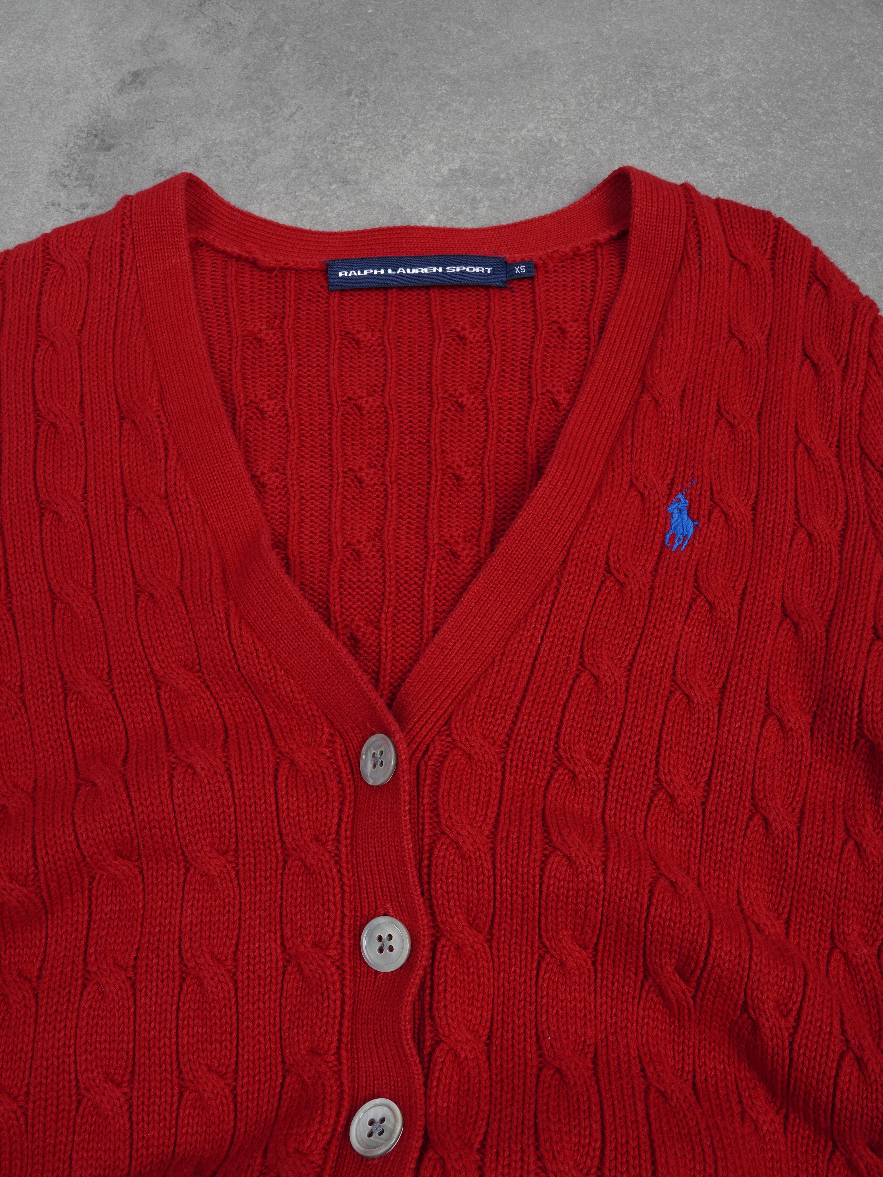 Vintage Ralph Lauren Zopfmuster Strickpullover - XS - NFF Vintage