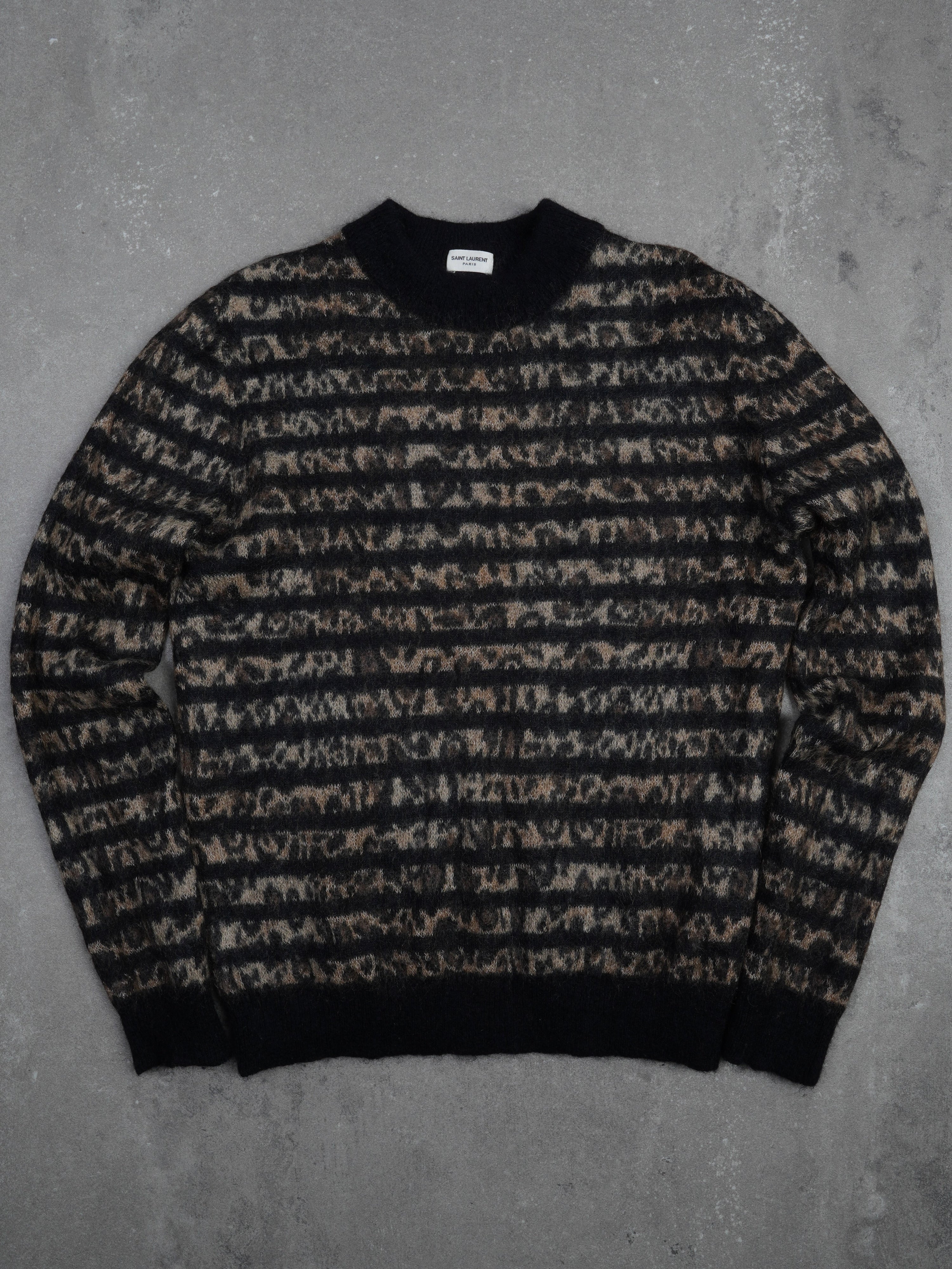 Vintage Saint Laurent Paris Leopard Pullover - M - NFF Vintage